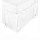 KINGDOM Box Pleated Valance White - KING SINGLE