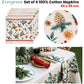 Ladelle Set of 4 Evergreen 100% Cotton Napkins 45 x 45 cm