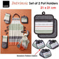 Ladelle Intrinsic Grey Set of 2 Pot Holders 21 x 21 cm