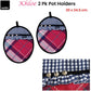 Ladelle Khloe Multi Set of 2 Pot Holders 20 x 24.5 cm