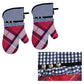 Ladelle Khloe Multi Set of 2 Oven Mitts 18 x 33 cm