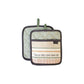 Ladelle Sanctuary Cream Set of 2 Pot Holders 21 x 21 cm