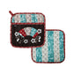 Ladelle Yumi Set of 2 Pot Holders 21 x 21 cm
