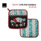 Ladelle Yumi Set of 2 Pot Holders 21 x 21 cm