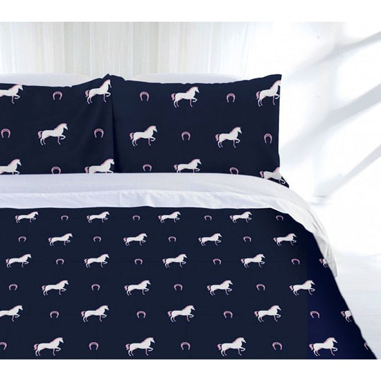 Just Home Just Home Horse Shoe Quilt Cover Set Double