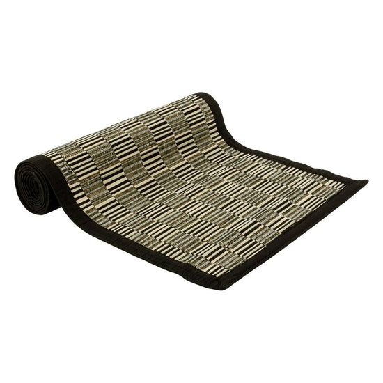 Ladelle Baku Kitchen / Dining Table Runner Black