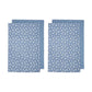 Ladelle Set of 4 Homespun Cotton Kitchen Tea Towels 50 x 70 cm Denim