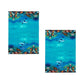 Ashdene Set of 2 Playful Dolphins Cotton Kitchen Tea Towels 50 x 70 cm Reef Exploring