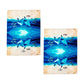 Ashdene Set of 2 Playful Dolphins Cotton Kitchen Tea Towels 50 x 70 cm Underwater Buddies