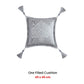 Davinci Alexander Silver Square Filled Cushion 45 x 45cm