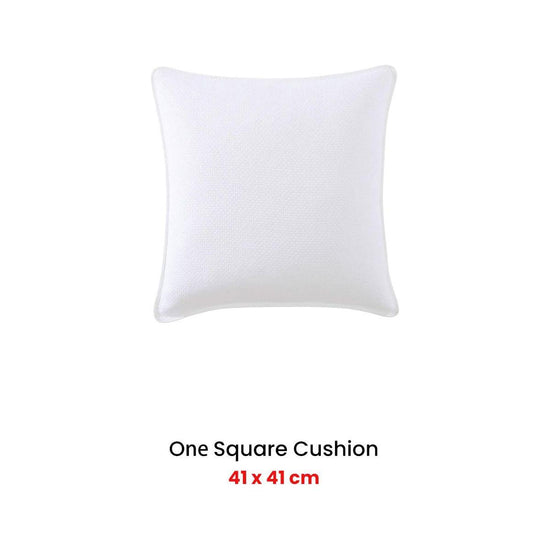 Private Collection Cornell White Square Filled Cushion 41 x 41cm