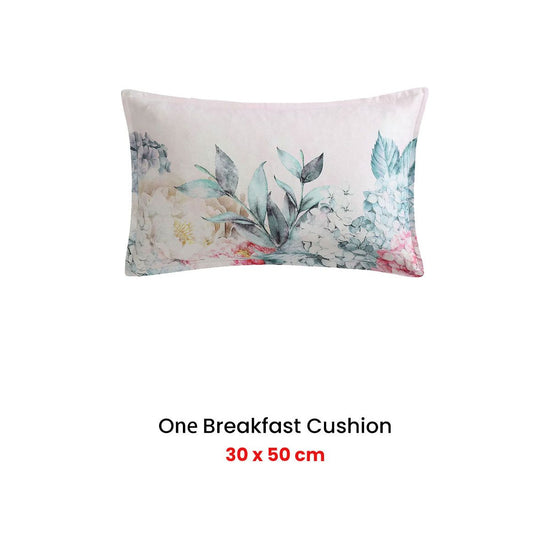 Logan and Mason Summer Daze Pink Breakfast Filled Cushion 30 x 50cm