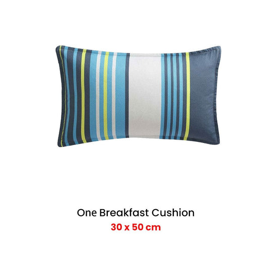 Logan and Mason Zayn Blue Breakfast Filled Cushion 30 x 50cm