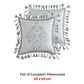 Davinci Pair of Orion Silver European Pillowcases 65 x 65cm