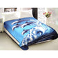 800GSM Luxury Reversible Animal Pattern Mink Blanket Queen 200 x 240 cm Jumping Dolphins
