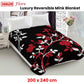 Lylac Homeware 800GSM Luxury Reversible Mink Blanket Flore Queen