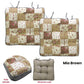 Lylac Homeware Petal Delights Set of 2 Cotton Chair Pads Mia Brown