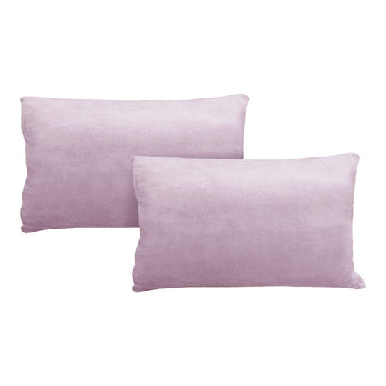 Alastairs Augusta Blush Pair of Flannel Fleece Standard Pillowcases