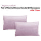 Alastairs Augusta Blush Pair of Flannel Fleece Standard Pillowcases