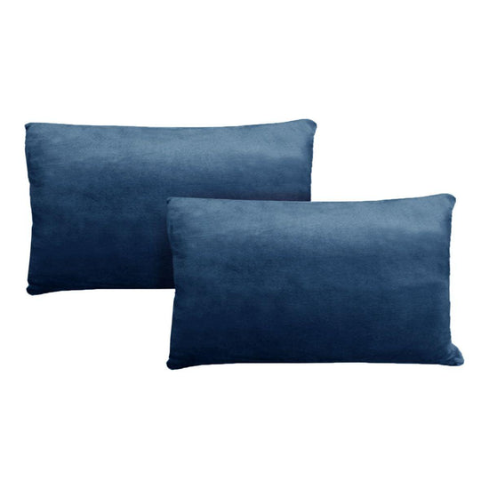 Alastairs Augusta Navy Pair of Flannel Fleece Standard Pillowcases