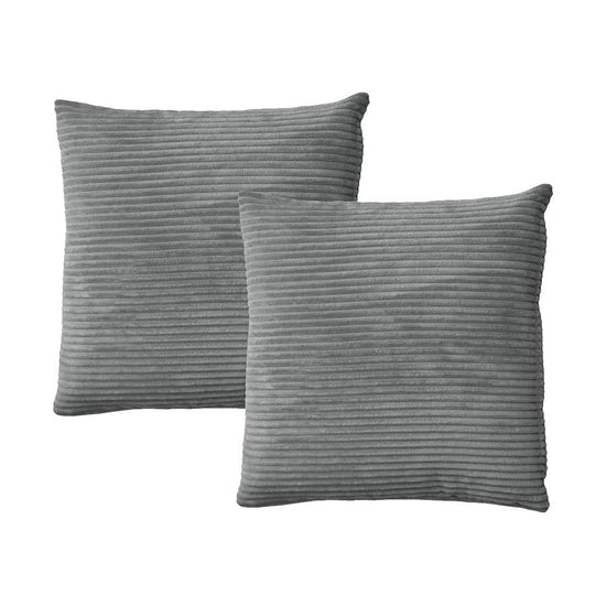 Alastairs Ruby Charcoal Pair of European Pillowcases