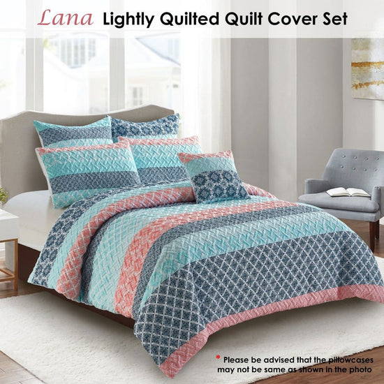 Georges Fine Linens Lana Quilt Cover Set - Double