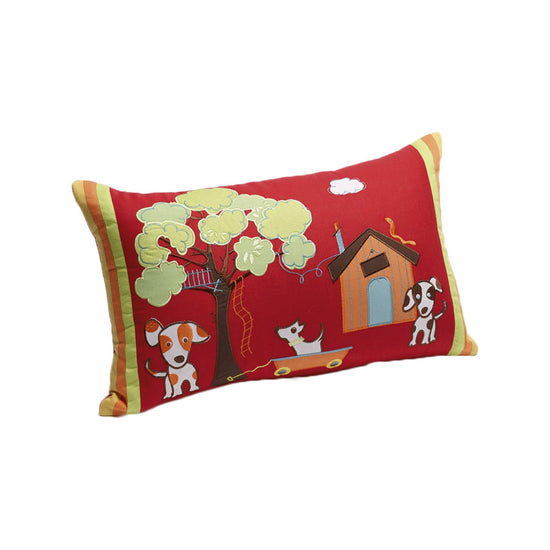 Jiggle & Giggle Oliver Red Filled Oblong Cushion 30cm x 50cm