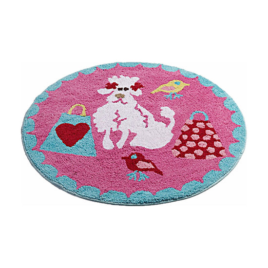 Jiggle & Giggle Born To Shop Floor Rug Round 80 cm Diameter