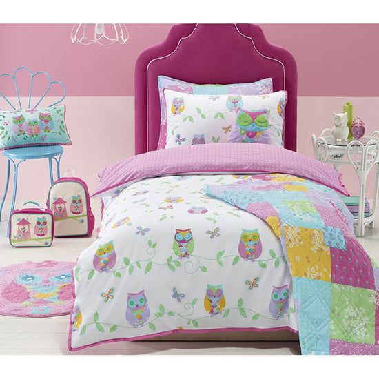Jiggle & Giggle Owl Song Quilt Cover Set Double