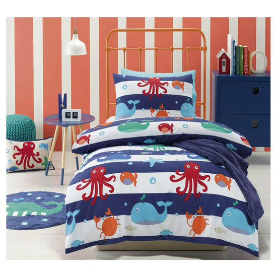 Jiggle & Giggle Sea Creature Quilt Cover Set Double