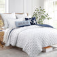 Jenny Mclean Swiss Dots Blue 3 Piece Coverlet Set Queen