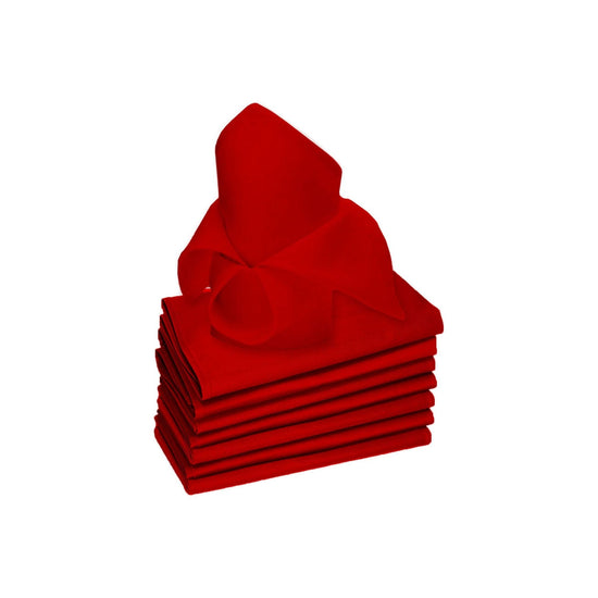 Rans Set of 8 Lollipop Cotton Napkins - Red