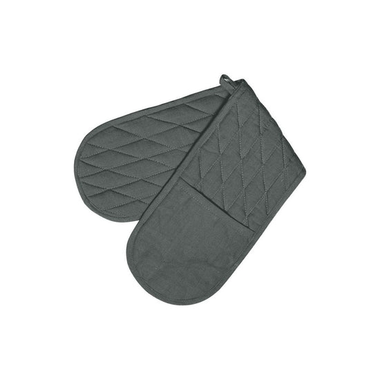 Rans Manhattan Charcoal Cotton Double Oven Mitt