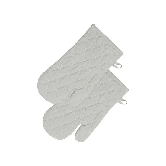 Rans Manhattan Silver Cotton Set of 2 Oven Gloves