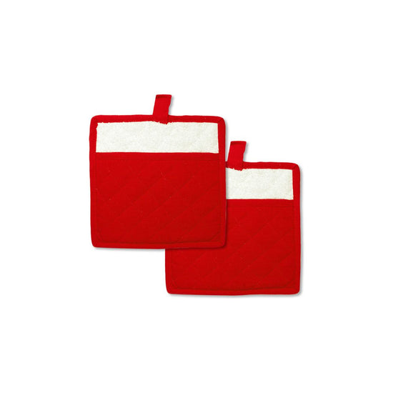 Rans Manhattan Red Cotton Set of 2 Pot Holders