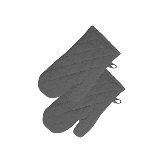 Rans Manhattan Charcoal Cotton Set of 2 Oven Gloves