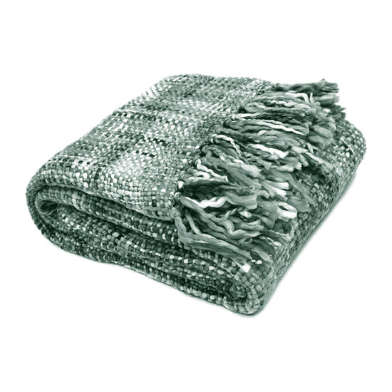 Rans Oslo Knitted Weave Throw 127x152cm - Grey Goose