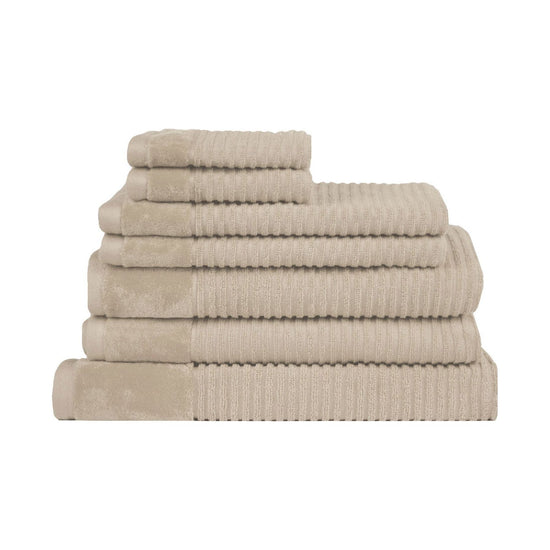 Royal Excellency 7 Piece Cotton Bath Towel Set - Plaster
