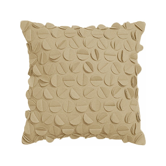 Rapee Petal Filled Cushion - Camel