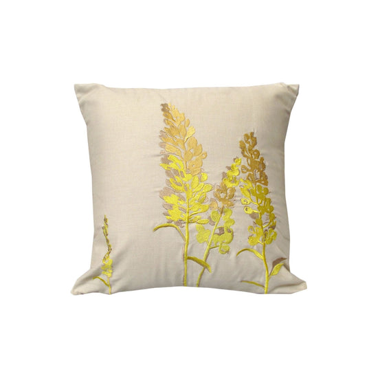 Rapee Eden Embroidery Cushion Cover - Wheat 43 x 43 cm