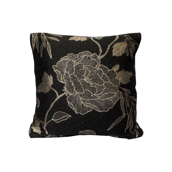 Rapee Sparro Jacquard Cushion Cover - Black 45 x 45 cm