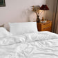 Dickies Cotton Waffle Texture Quilt Cover Set White Queen