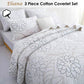 100% Cotton Coverlet Set Eliana Queen