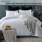 Cotton Rich Lightly Quilted Coverlet Set Floriade White King