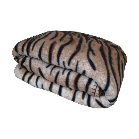 Elements 240GSM Polar Fleece Blanket 220cm x 240cm Tiger - Queen