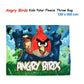 Angry Birds Printed Polar Fleece Throw Rug 130 x 160 cm