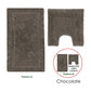 2200GSM 2 Pce Axel 100% Cotton Bath Mat Set Chocolate