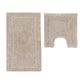 2200GSM 2 Pce Axel 100% Cotton Bath Mat Set Oatmeal