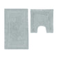 2200GSM 2 Pce Axel 100% Cotton Bath Mat Set Silver Cloud