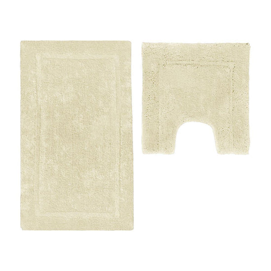 2200GSM 2 Pce Axel 100% Cotton Bath Mat Set Vanilla